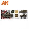 AK Interactive AK11687 3G GERMAN ARMY PRE-WWII COLORS 3x17 ml
